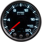 AutoMeter SPEK-PRO Exhaust Gas Temperature (EGT) Gauge (52mm, 0-2000F, Black/Black)