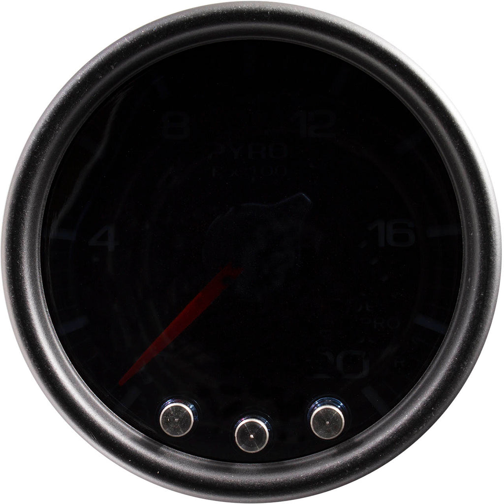 AutoMeter SPEK-PRO Exhaust Gas Temperature (EGT) Gauge (52mm, 0-2000F, Black/Black) - Angle 2