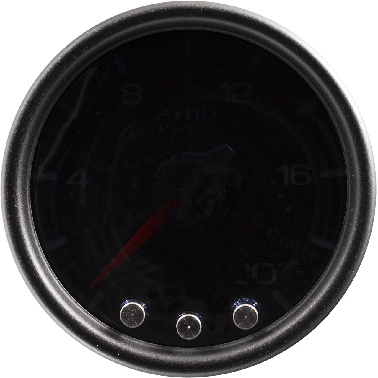 AutoMeter SPEK-PRO Exhaust Gas Temperature (EGT) Gauge (52mm, 0-2000F, Black/Black) - Angle 2