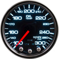 AutoMeter SPEK-PRO Oil Temperature Gauge (52mm, 100-300F, Black/Black)