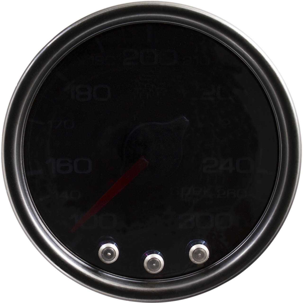 AutoMeter SPEK-PRO Oil Temperature Gauge (52mm, 100-300F, Black/Black) - Angle 2