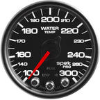 AutoMeter SPEK-PRO Water Temperature Gauge (52mm, 100-300F, Black/Black)