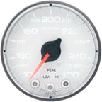 AutoMeter SPEK-PRO Water Temperature Gauge (52mm, 100-300F, White/Black, AntiGlare Lens)