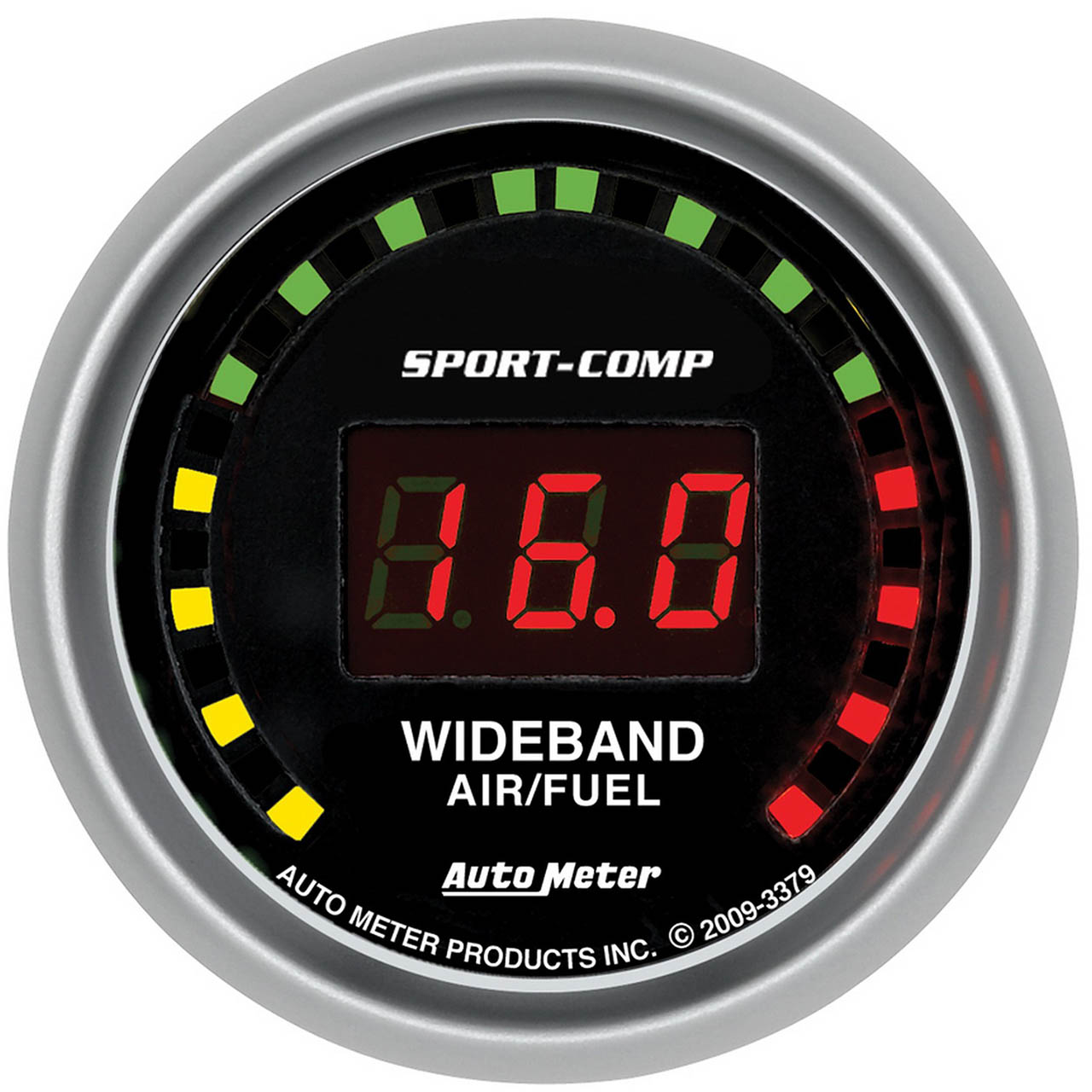 AutoMeter Sport-Comp Air / Fuel Ratio (AFR) Gauge (52mm, 10:1-17:1 AFR)