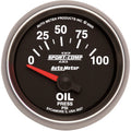AutoMeter Sport-Comp II Oil Pressure Gauge (52mm, 0-100 PSI)