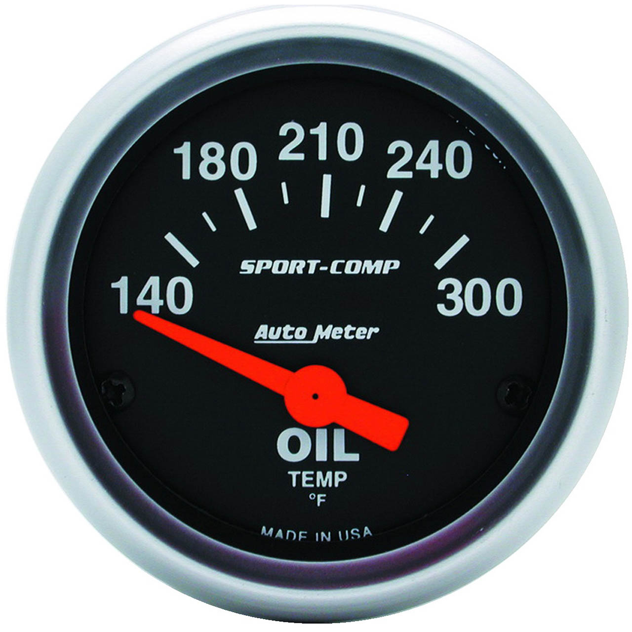 AutoMeter Sport-Comp Oil Temperature Gauge (52mm, 140-300 F)