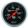AutoMeter Sport-Comp Series Oil Pressure Gauge (52mm, 0-150 PSI)