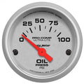 AutoMeter Ultra-Lite Series Oil Pressure Gauge (52mm, 0-100 PSI)