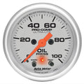 AutoMeter Ultra-Lite Series Oil Pressure Gauge (52mm, 0-100 PSI)