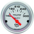 AutoMeter Ultra-Lite Series Oil Temperature Gauge (52mm, 140-300 F)
