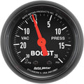AutoMeter Z Series Boost Gauge (2 1/16in, 0-20 PSI)