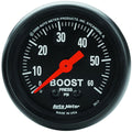 AutoMeter Z Series Boost Gauge (2 1/16in, 0-60 PSI)