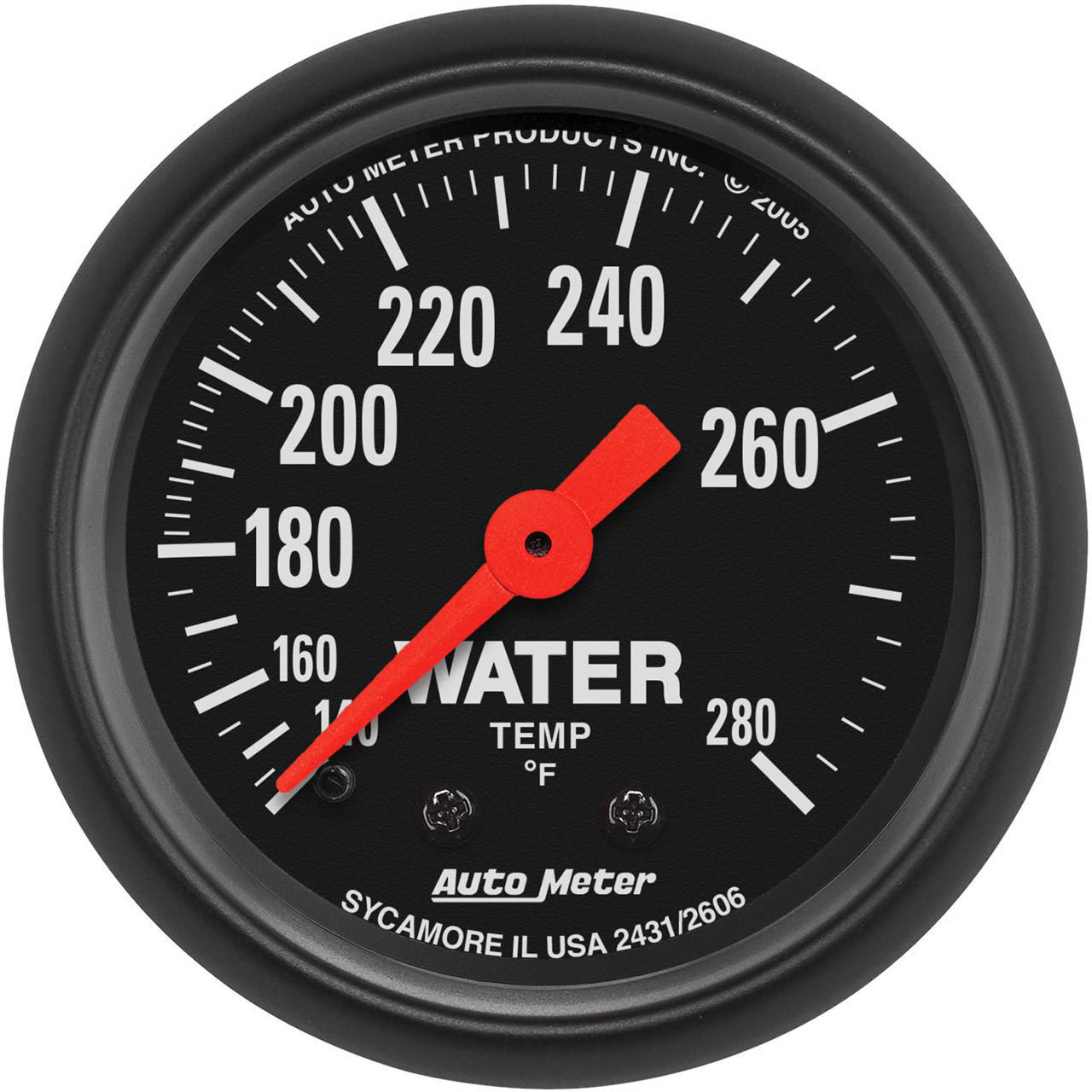 AutoMeter Z Series Water Temp Gauge (2 1/16in, 140-280F)