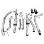 AWE FG Cat-Back Exhaust System w/ Diamond Black Tips, 2017-2020 F-150 Raptor - Angle 2