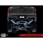 AWE FG Cat-Back Exhaust System w/ Diamond Black Tips, 2017-2020 F-150 Raptor - Angle 3