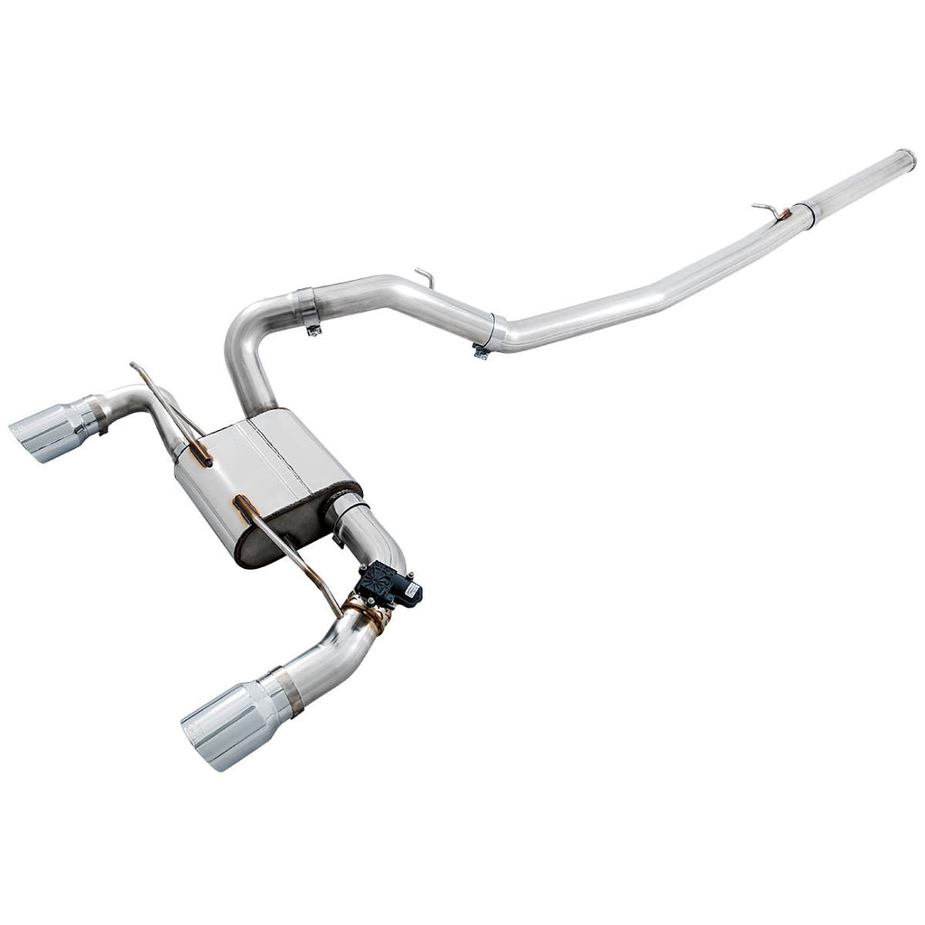 AWE SwitchPath Cat-Back Exhaust System w/ Chrome Silver Tips, 2016-2018 Focus RS