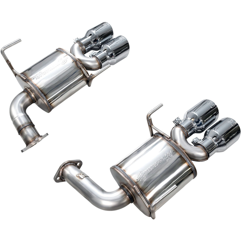 AWE Touring Edition Axleback Exhaust w/ Chrome Silver Tips, 2022-2026 WRX - Angle 3