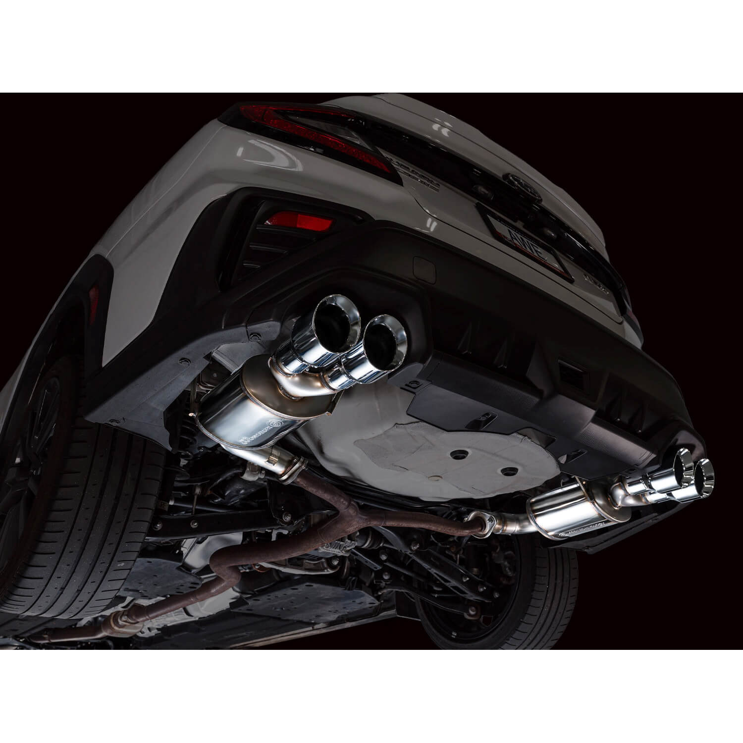 AWE Touring Edition Axleback Exhaust w/ Chrome Silver Tips, 2022-2026 WRX - Angle 7