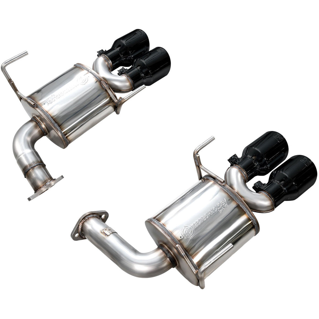 AWE Touring Edition Axleback Exhaust w/ Diamond Black Tips, 2022-2026 WRX - Angle 3