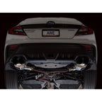 AWE Touring Edition Axleback Exhaust w/ Diamond Black Tips, 2022-2026 WRX - Angle 5