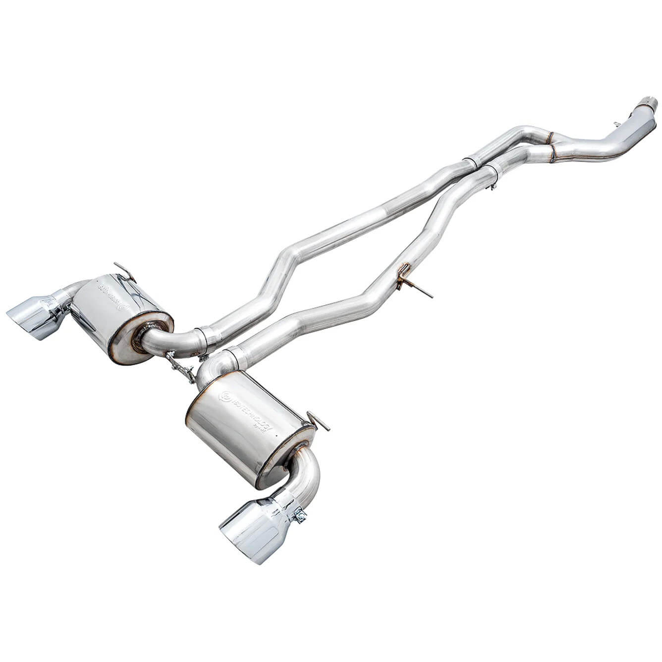 AWE Touring Edition Cat-Back Exhaust System Non-Resonated w/ 5in Chrome Silver Tips, 2020-2021 GR Supra