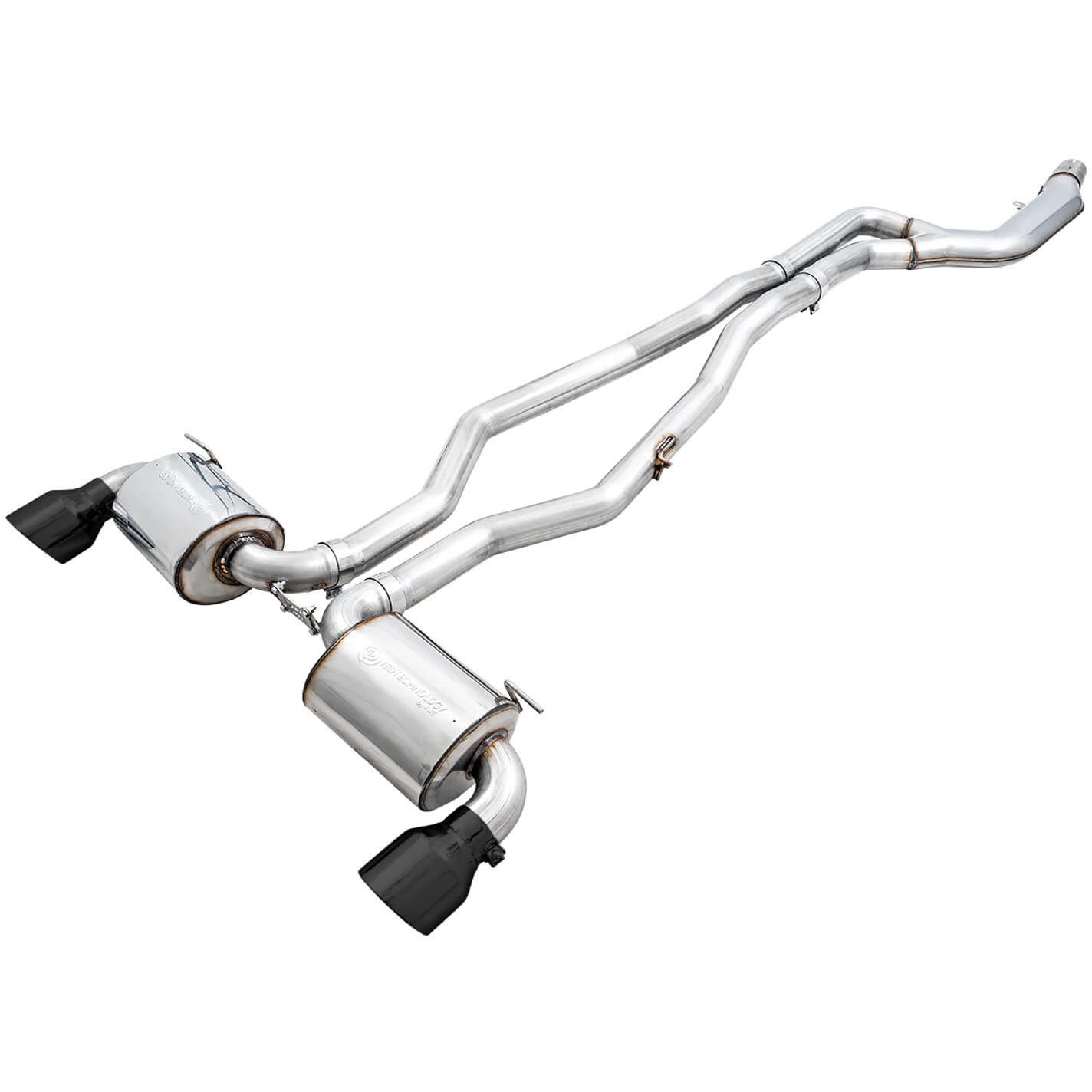 AWE Touring Edition Cat-Back Exhaust System Non-Resonated w/ 5in Diamond Black Tips, 2020-2021 GR Supra