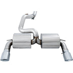 AWE Touring Edition Cat-Back Exhaust System Non-Resonated w/ Chrome Silver Tips, 2016-2018 Focus RS