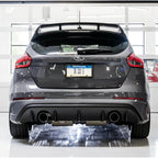 AWE Touring Edition Cat-Back Exhaust System Non-Resonated w/ Chrome Silver Tips, 2016-2018 Focus RS - Angle 3