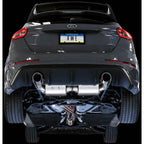 AWE Touring Edition Cat-Back Exhaust System Resonated w/ Chrome Silver Tips, 2016-2018 Focus RS - Angle 2