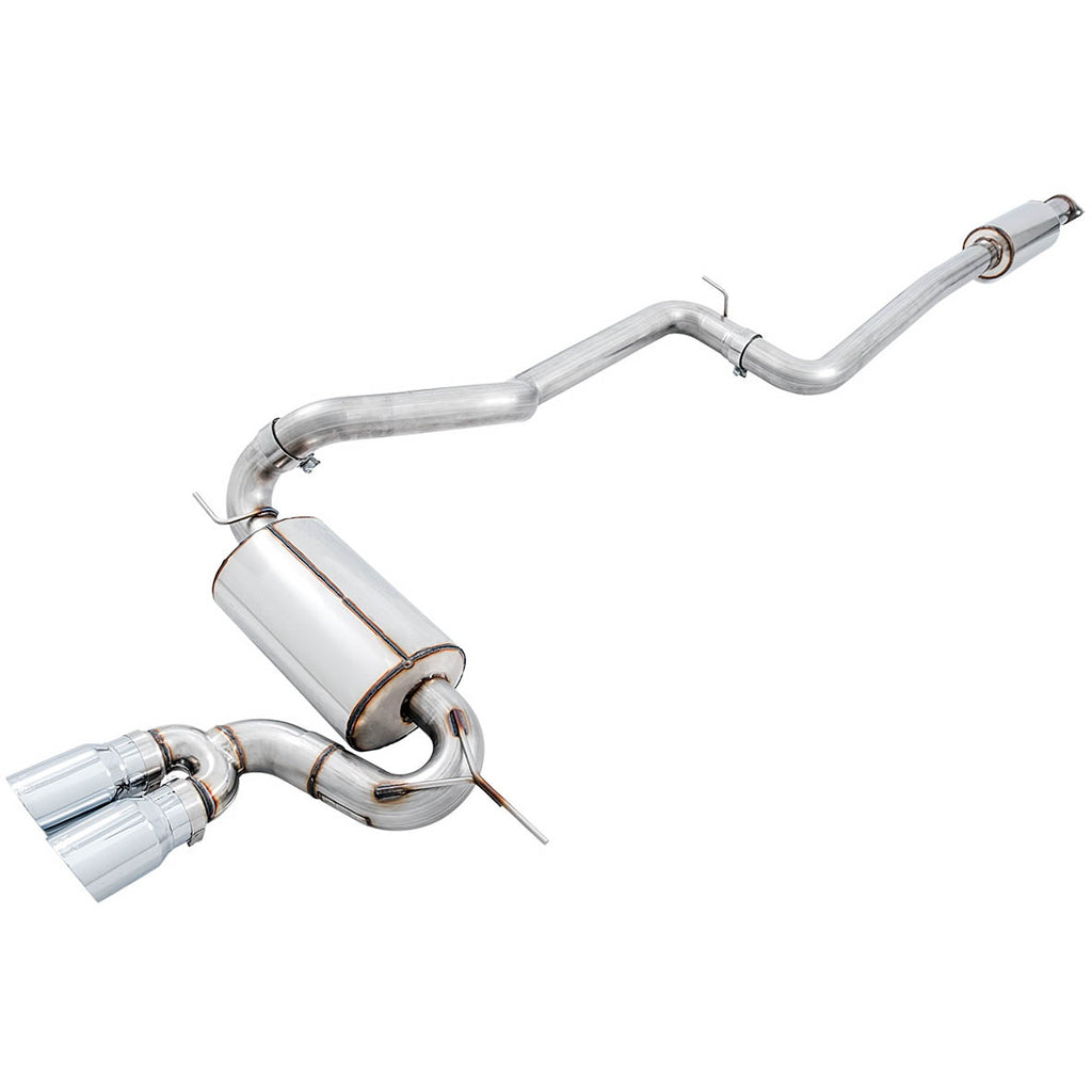 AWE Touring Edition Cat-Back Exhaust System Resonated w/ Chrome Silver Tips, 2013-2018 Focus ST