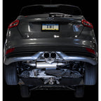 AWE Touring Edition Cat-Back Exhaust System Resonated w/ Chrome Silver Tips, 2013-2018 Focus ST - Angle 2