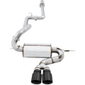 AWE Touring Edition Cat-Back Exhaust System Resonated w/ Diamond Black Tips, 2013-2018 Focus ST