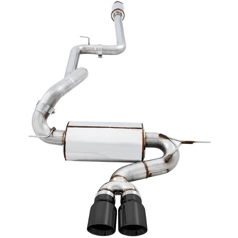 AWE Touring Edition Cat-Back Exhaust System Resonated w/ Diamond Black Tips, 2013-2018 Focus ST