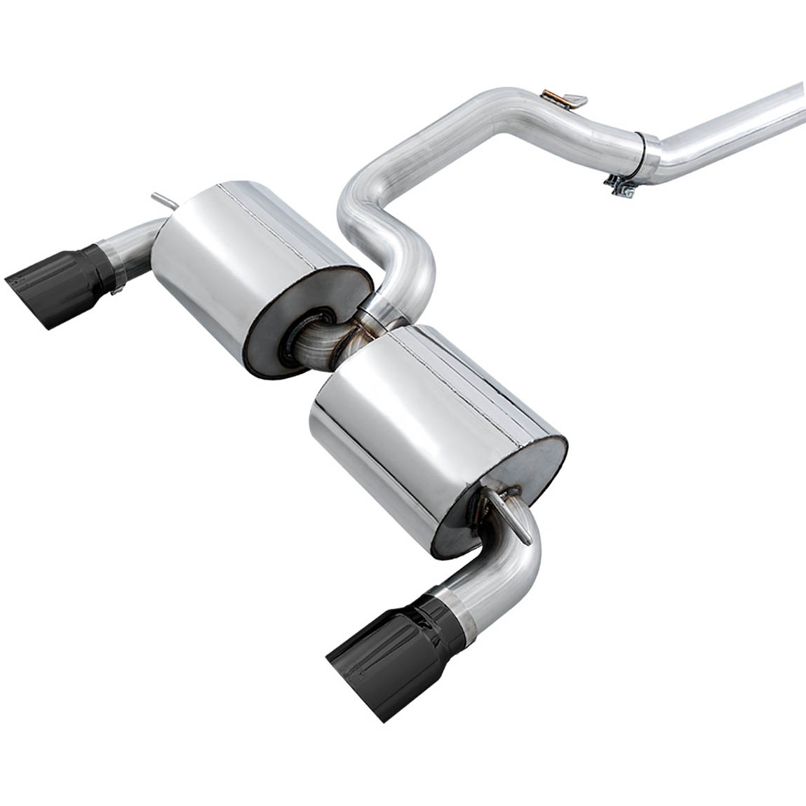 AWE Touring Edition Cat-Back Exhaust System Resonated w/ Diamond Black Tips, 2016-2018 Focus RS