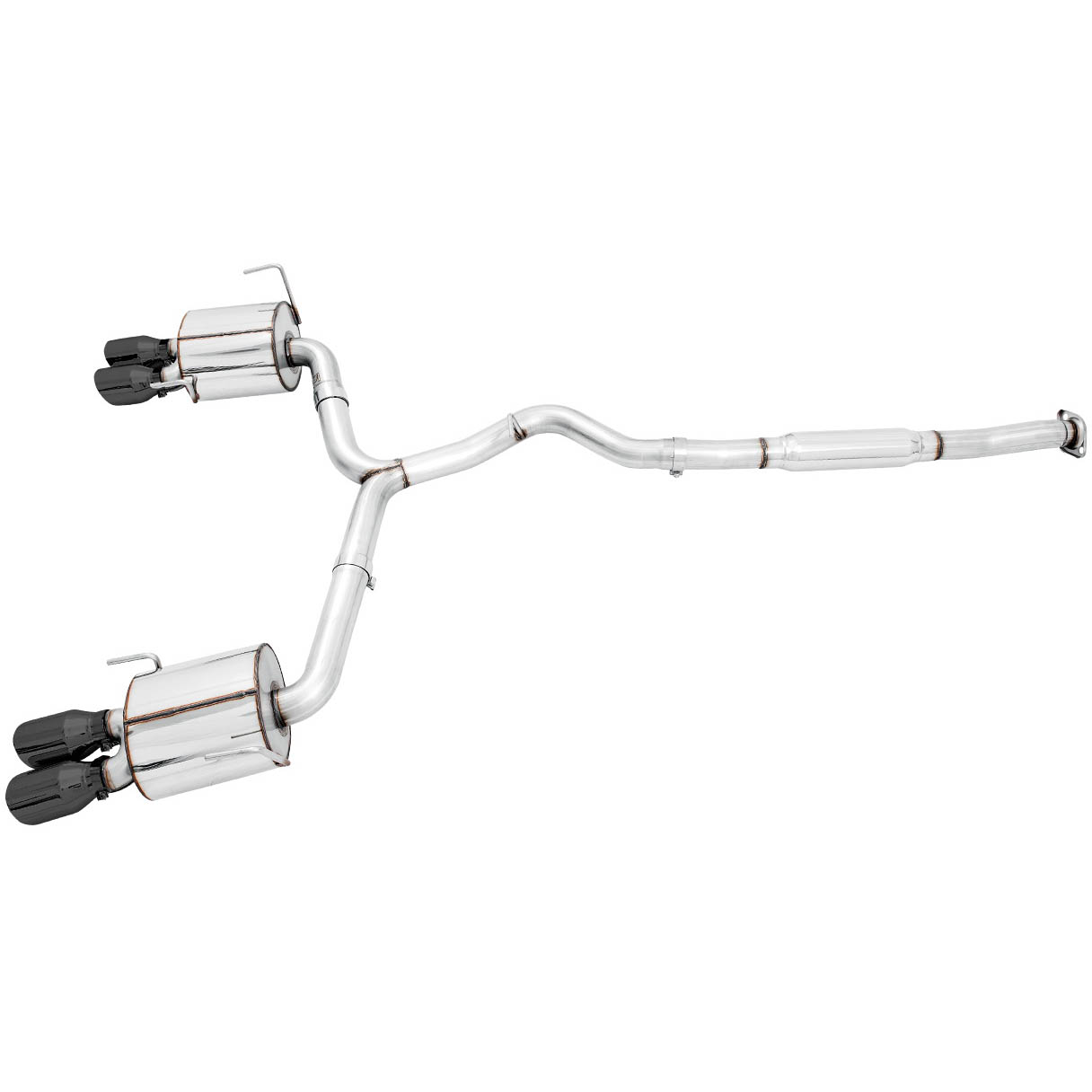 AWE Touring Edition Cat-Back Exhaust System w/ 102mm Diamond Black Tips, 2015-2021 STi & 2015-2021 WRX