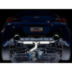 AWE Touring Edition Cat-Back Exhaust System w/ Chrome Silver Tips, 2013-2026 BRZ/FR-S/86/GR86 - Angle 3