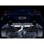 AWE Touring Edition Cat-Back Exhaust System w/ Diamond Black Tips, 2013-2026 BRZ/FR-S/86/GR86 - Angle 3