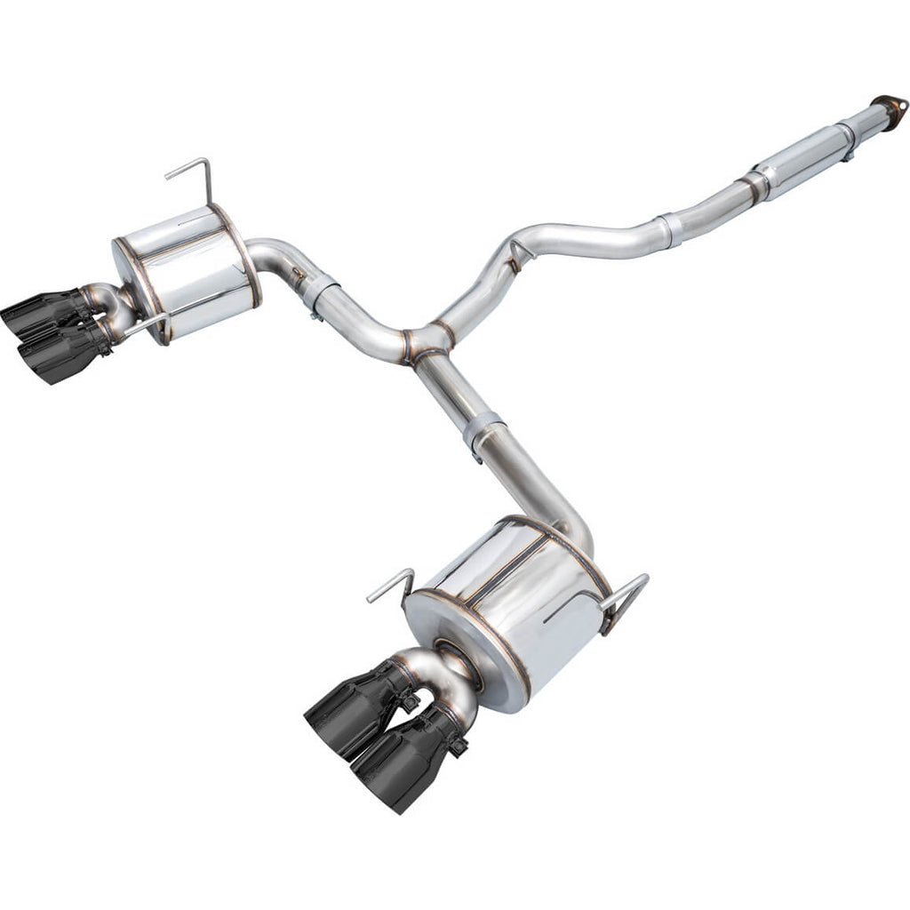 AWE Touring Edition Cat-Back Exhaust System w/ Diamond Black Tips, 2022-2026 WRX