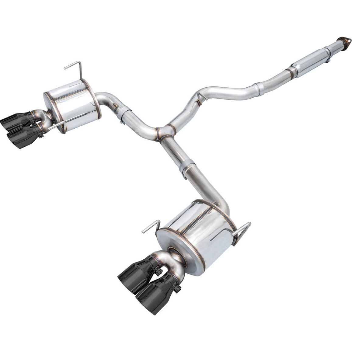 AWE Touring Edition Cat-Back Exhaust System w/ Diamond Black Tips, 2022-2026 WRX