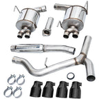 AWE Touring Edition Cat-Back Exhaust System w/ Diamond Black Tips, 2022-2026 WRX - Angle 2
