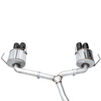 AWE Touring Edition Cat-Back Exhaust System w/ Diamond Black Tips, 2022-2026 WRX - Angle 5