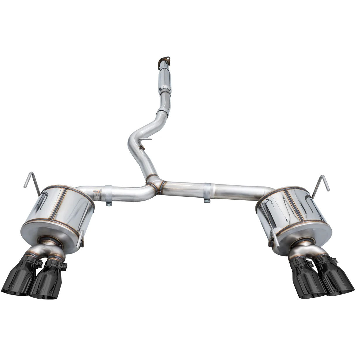AWE Touring Edition Cat-Back Exhaust System w/ Diamond Black Tips, 2022-2026 WRX - Angle 6