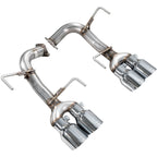 AWE Track Edition Axleback Exhaust w/ Chrome Silver Tips, 2022-2026 WRX - Angle 2