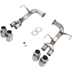 AWE Track Edition Axleback Exhaust w/ Chrome Silver Tips, 2022-2026 WRX - Angle 4