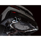 AWE Track Edition Axleback Exhaust w/ Chrome Silver Tips, 2022-2026 WRX - Angle 7