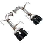 AWE Track Edition Axleback Exhaust w/ Diamond Black Tips, 2022-2026 WRX - Angle 2
