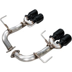 AWE Track Edition Axleback Exhaust w/ Diamond Black Tips, 2022-2026 WRX - Angle 3