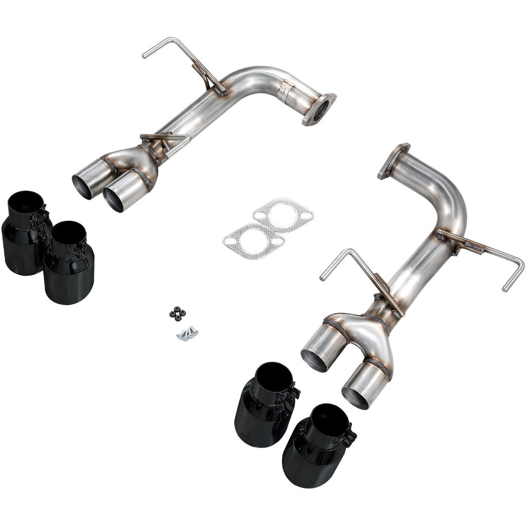 AWE Track Edition Axleback Exhaust w/ Diamond Black Tips, 2022-2026 WRX - Angle 4