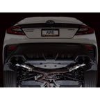 AWE Track Edition Axleback Exhaust w/ Diamond Black Tips, 2022-2026 WRX - Angle 5