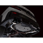AWE Track Edition Axleback Exhaust w/ Diamond Black Tips, 2022-2026 WRX - Angle 7